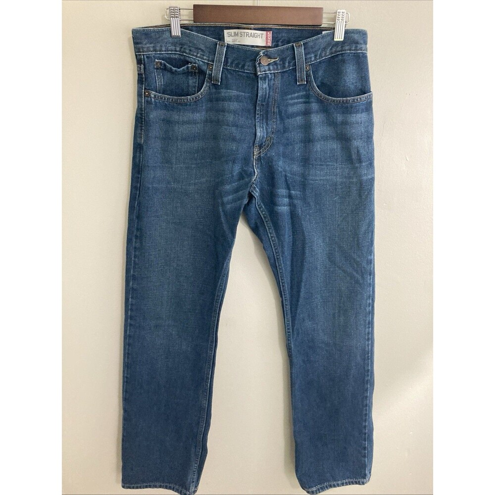 Levi’s 514 slim straight blue jeans excellent condition Size 33x32 Vintage